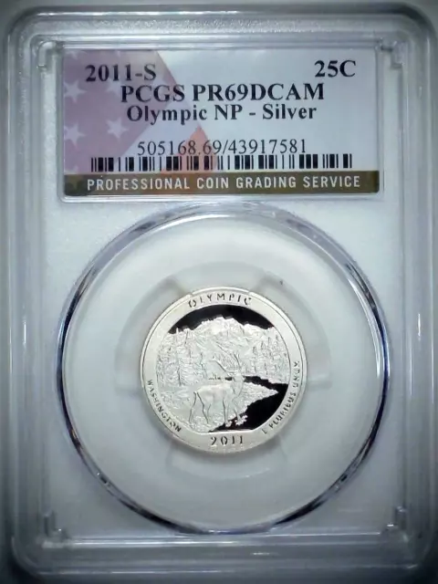 2011-S 25C ATB Quarter Olympic PCGS PR69 DCAM 90% Silver 23llor0610