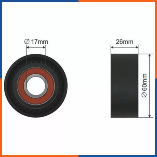 Galet tendeur de courroie d'accessoire pour PEUGEOT | 55925, VKM 33029, GA35855