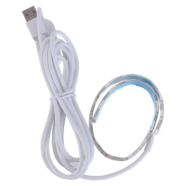 2 piezas tira de LED ecológica herramienta de iluminación alimentada por USB útil tira de luz pegajosa
