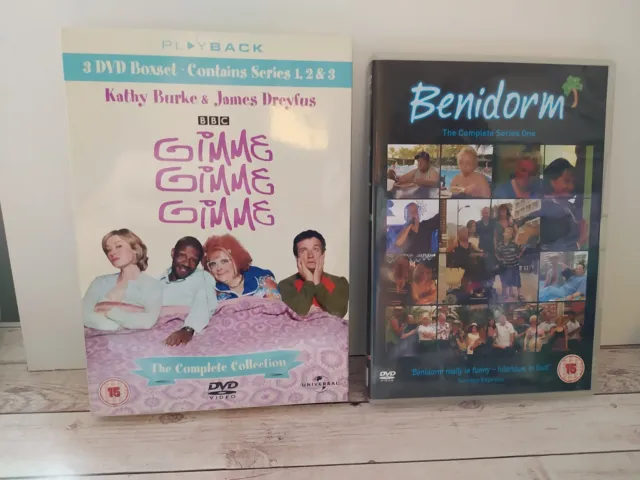 Gimme Gimme Gimme Complete Series 1-3 & Benidorm Complete Series 1 - DVD Set Lot