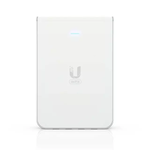 Ubiquiti UniFi Wi-Fi 6 U6-IW In-Wall Wall-mounted WiFi 6 access point with a ...