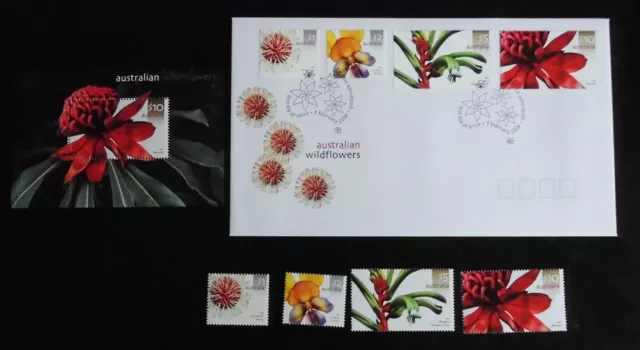 Australie 2006 lot timbres Fleurs +bloc+ FDC fleurs MNH Australia