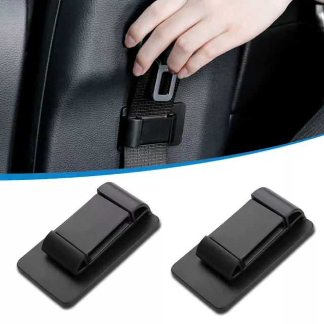 2x Supporto Cintura Interno Sedile Auto Nero Limitatore Clip Accessori Auto