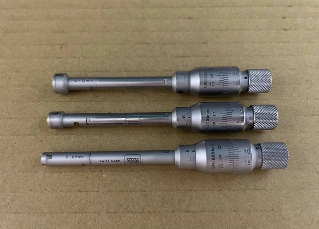 TESA 6-12mm Inside Micrometer  Set Japan