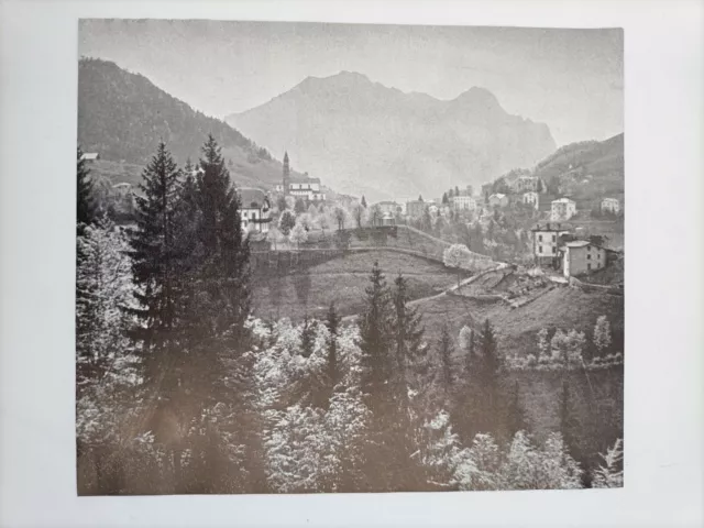 Clipping Ritaglio Illustrazione 1957 Oltre il Colle al di là della Valle Serina