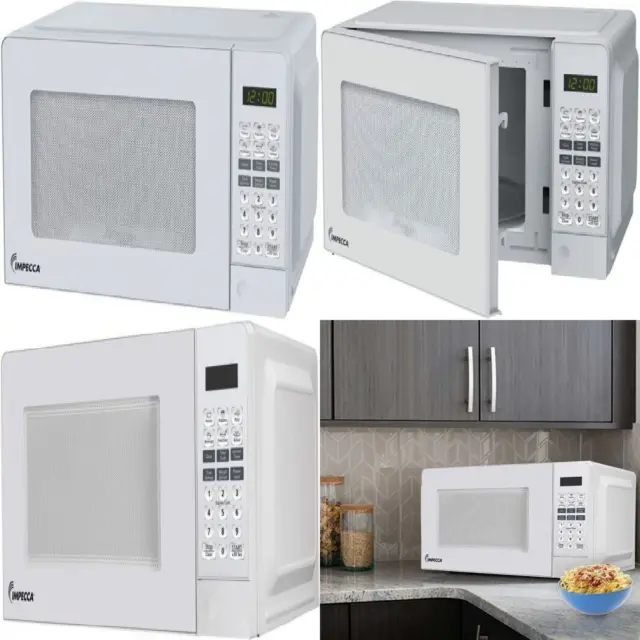Impecca CM-0772W Countertop Microwave Oven w/ White