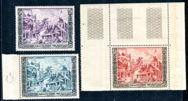 Laos 1954 40-42 ** Postfrisch Tadellos Satz (M2140