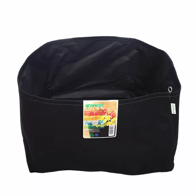 1 X GRONEST grow bag 265L Black safe roots fabric container Made in EU