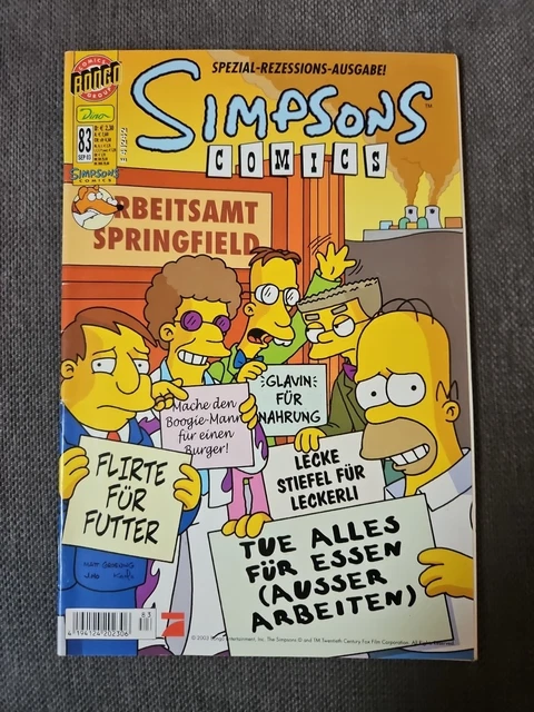DIE SIMPSONS COMIC Heft Nr. 83 Comics Hefte Bart Simpson Horror-Show ...