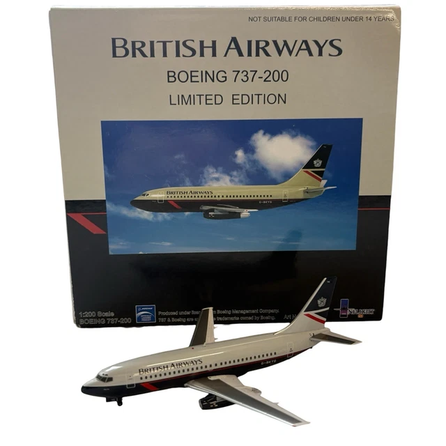 BRITISH AIRWAYS LANDOR Boeing 737-200 G-BKYG 1:200 Inflight 200