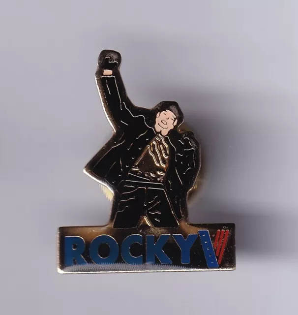Rare Pins Pin's .. Cinema Film Movie Star Sylvester Stallone Boxe Rocky V ~Fm