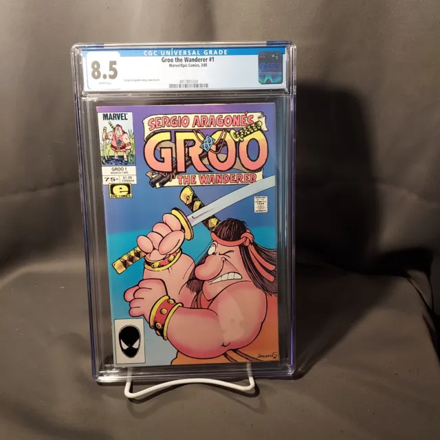GROO the WANDERER #1 CGC 8.5 Marvel Epic 1985 | White Pages