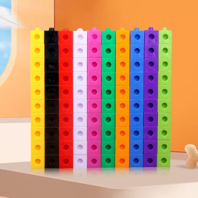 200pcs Math Learning Toy Connecting Cube Educational STEM Toy