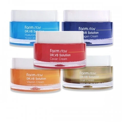 Lot De 10 Masques Collagène Farm Stay - 23 Ml Par Feuille, Hydratant Pour Tous Types De Peau, Origine Corée