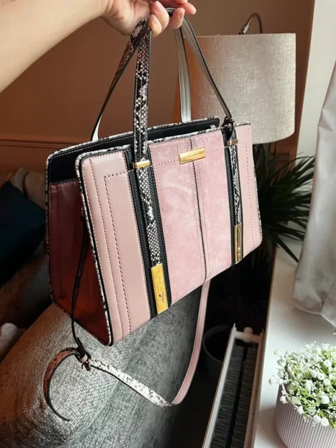 River Island pink shoulder/hand bag vgc