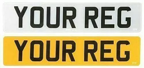 Number plates Reg 2d printed UK Car  road legal or show (PREMIUM) gov registd