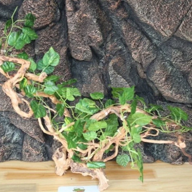 Reptile Vine Plants 2M Artificial Climber Decor Fake Flexible Realistic