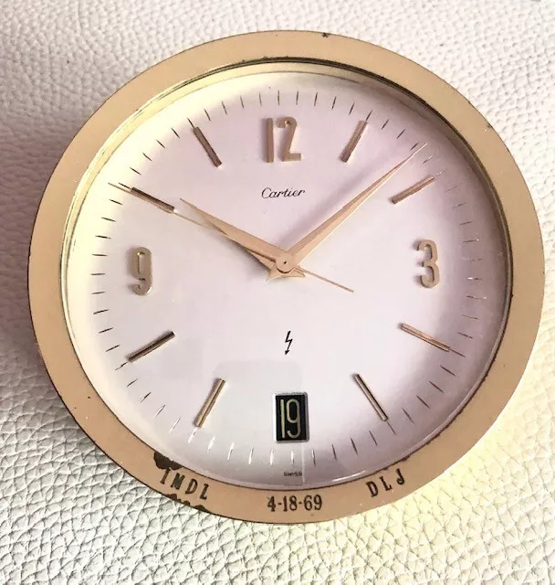 CLOCK  OROLOGIO  DA TAVOLO  CARTIER   elettromeccanico  SWISS