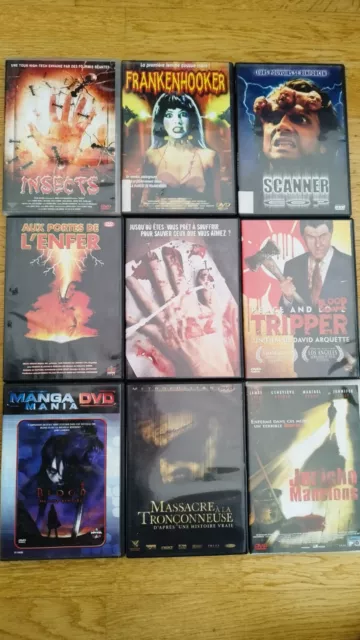 Lot dvd film horreur horror Frankenhooker Blood Massacre Tripper Waz Scanner cop