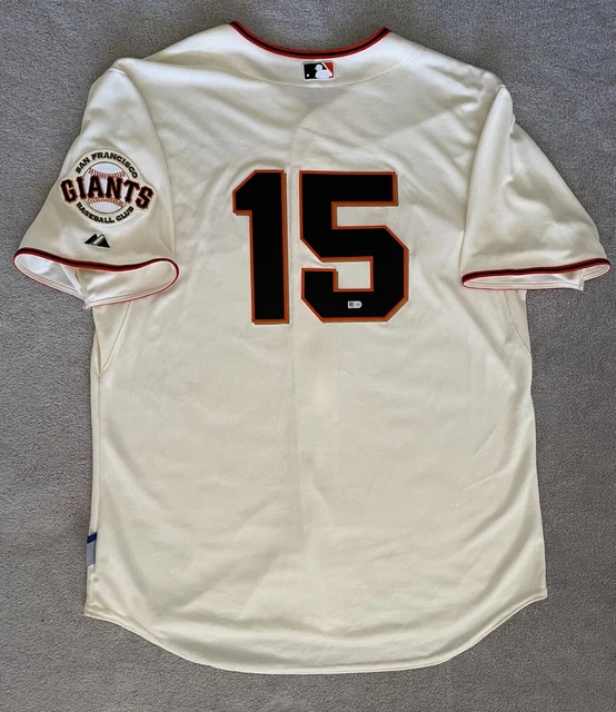 Bruce Bochy 2014 Game Used Jersey Giants Gigantes MLB Holo World Series Year Bruce Bochy 2014 Game Used Jersey Giants Gigantes MLB Holo World Series Year