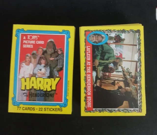 1987 Topps Harry and the Hendersons Trading Cards (Pick Your Cards)