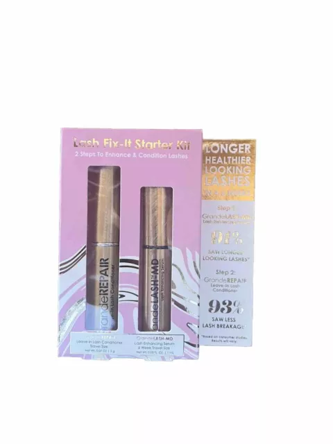 Grande Cosmetic Lash Fix It Starter Kit Grande Repair Conditioner Lash Serum