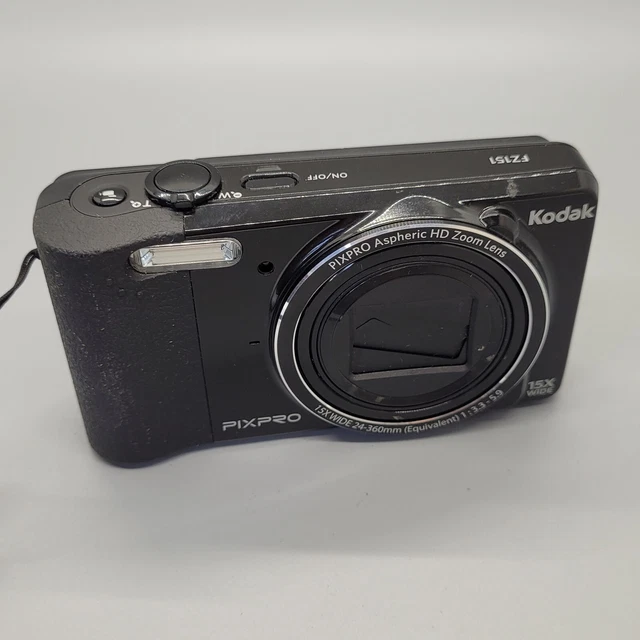 Kodak PixPro FZ151 16.2MP Compact Digital Camera Black Tested