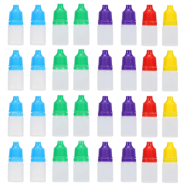 50 Pcs Plastic Bottle Empty Dropper Dispenser Dropper Bottle Travel