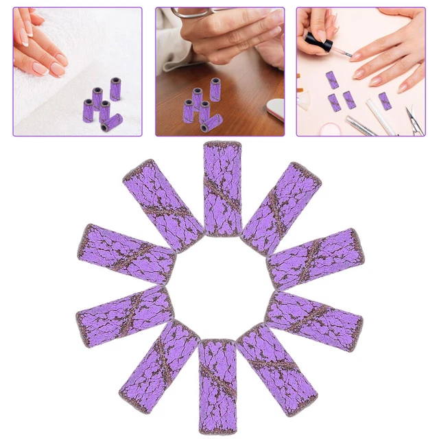50 piezas cintas de lijado taladro de uñas anillos de lijado cintas manicura uñas