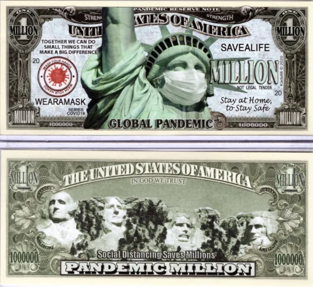 Global Pandemic Million Dollar Nouveauté Monnaie