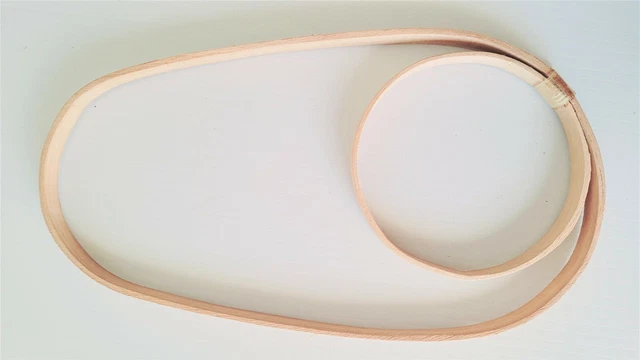5 1/2" x 10" x 1/2"pear ring basket handle hoop and 4" round set