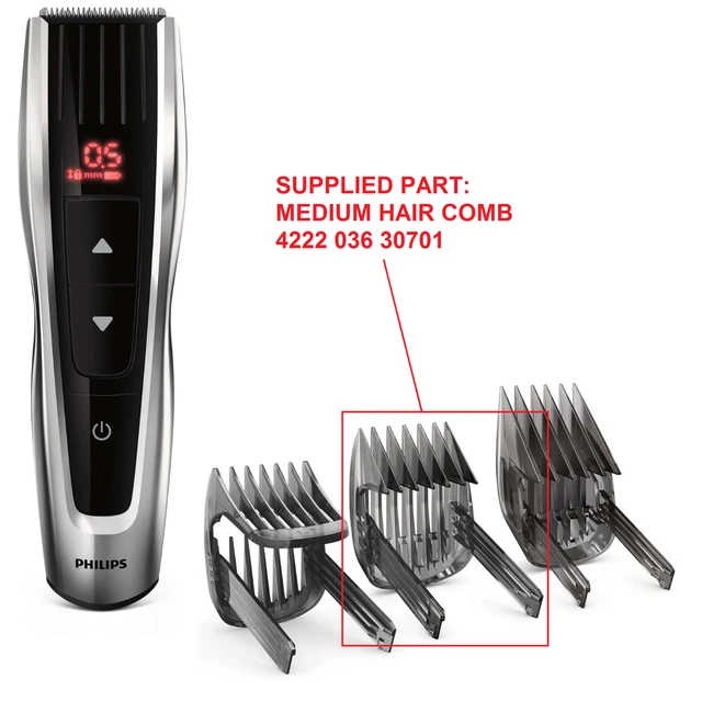 MEDIUM Hair 7-24mm Comb Trimmer For PHILIPS HC7460 HC7462 HC9450 HC9452 HC9490 3