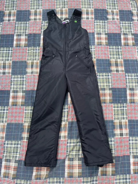 Vintage Black Arctic Cat Arcticwear Snowmobile Racing Bibs Pants Mens Size Large