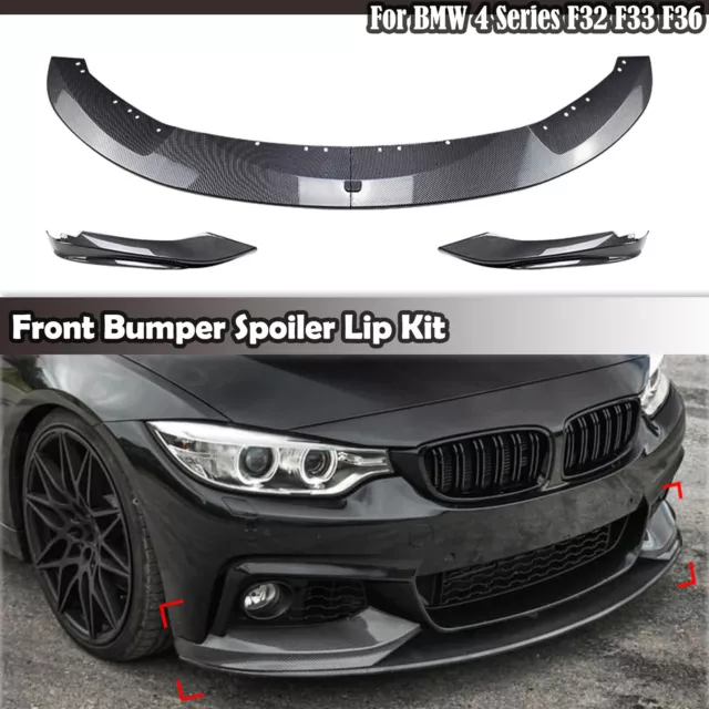 For BMW 4 Series F32 F33 F36 435i M Sport 2014-20 2017 Front Bumper Splitter Lip