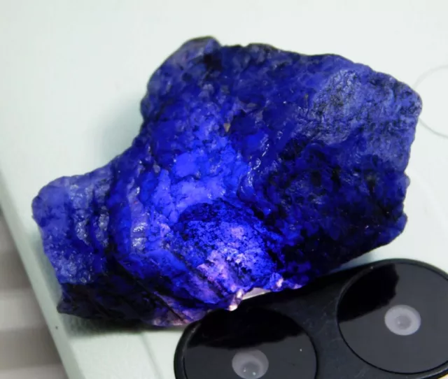 78,70 CT natürlicher blauer Saphir, zertifizierter roher, ungeschliffener... 3