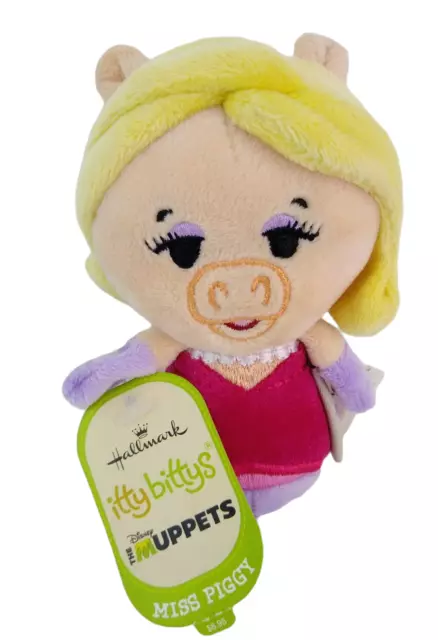 Hallmark Itty Bittys Disney The Muppets Miss Piggy 4" Plush 2014  New with Tags
