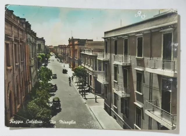 28538 Cartolina - Reggio Calabria - Via Miraglia - VG 1956