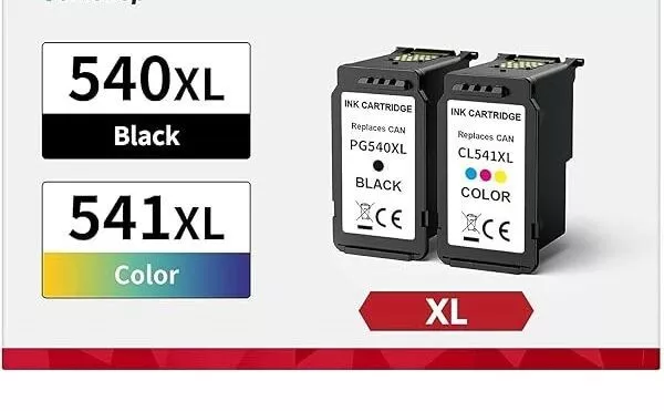 ASDA Canon 540 541XL-PG540XL/CL541XL Black & Colour Ink Cartridge