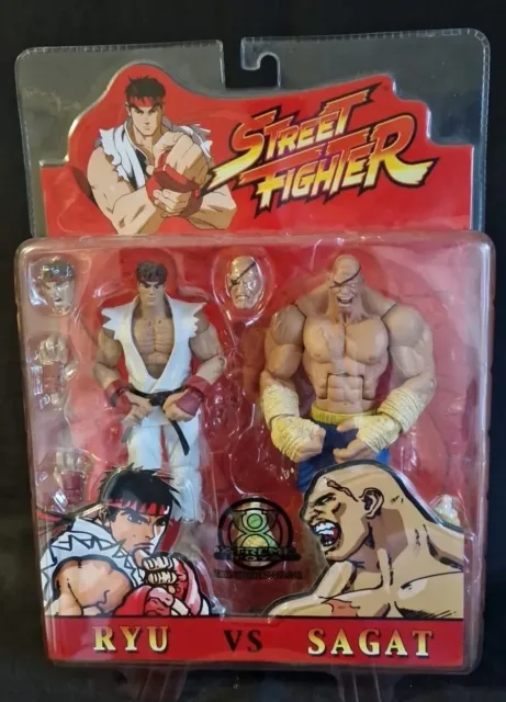 Sota Toys Street Fighter RYU VS SAGAT Rare Action Figure Double Pack (Complete)