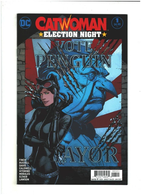 Catwoman: Election Night #1 NM- 9.2 DC Comics 2017 Penguin app.