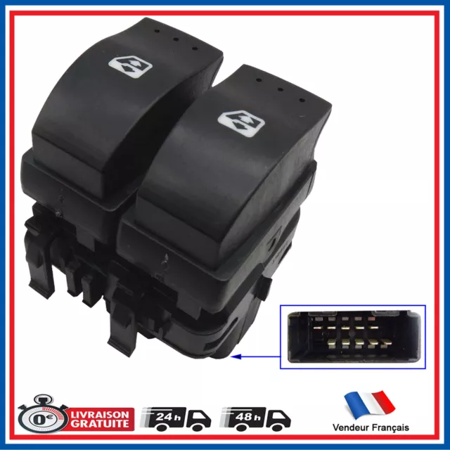 Bouton commande interrupteur de leve vitre avant gauche 8200315044 8200315049