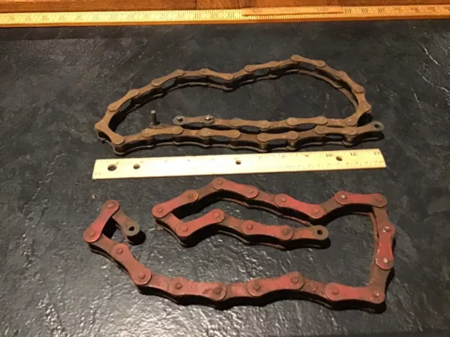ANTIQUE MACHINERY, FARM EQUIPMENT 1-3/4” links over 5-1/2 foot total