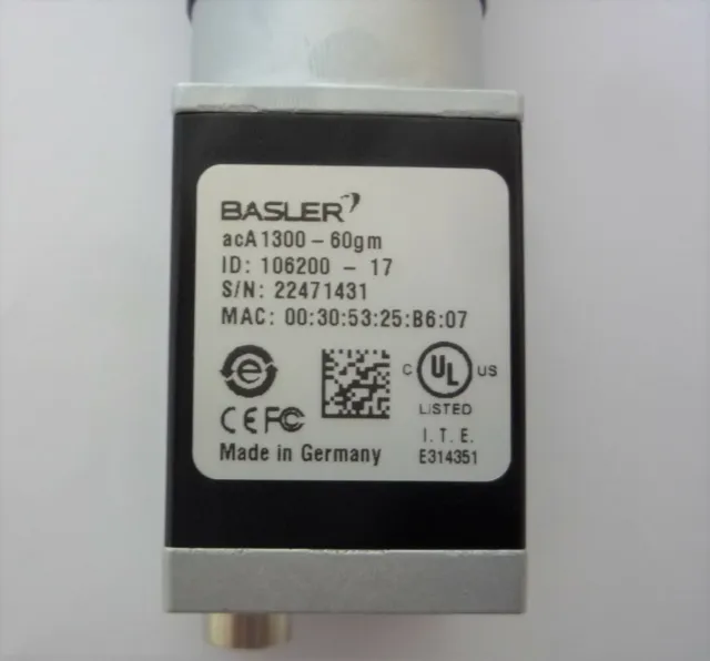 Fotocamera di superficie Basler Electric camera aCA 106200-17 1300-60gm con obiettivo NUOVO 2