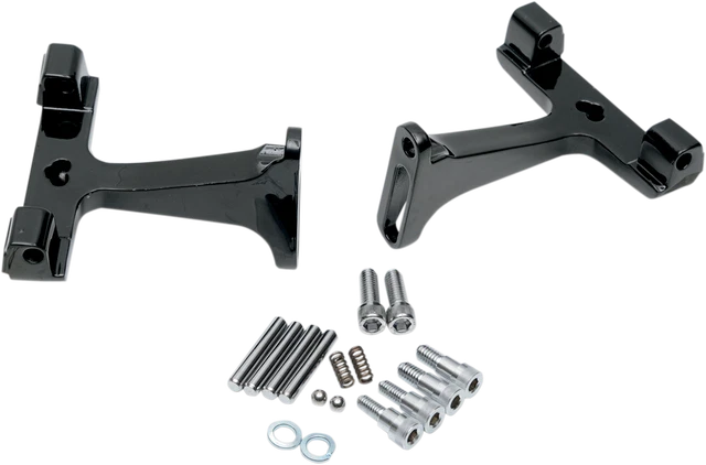 POWERJAMES 8" Mini Floorboard For Harley Davidson Softail (1990-2017) – Orange, 6061 Aluminum, Anti-Slip