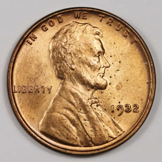 1932 Lincoln Head Cent.  Natural Uncleaned.  Gem BU.  163210
