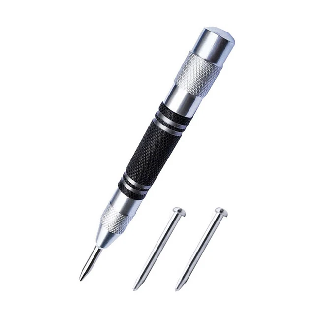 AUTOMATIC CENTER PIN Spring Loaded Mark Center Hole Punch for Marking ...