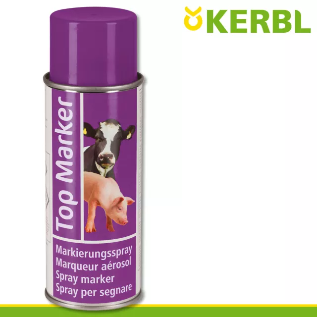 Kerbl 500ml Bétail Haut Marker Violet de Pâturage Mouton Rind Cochons Stable