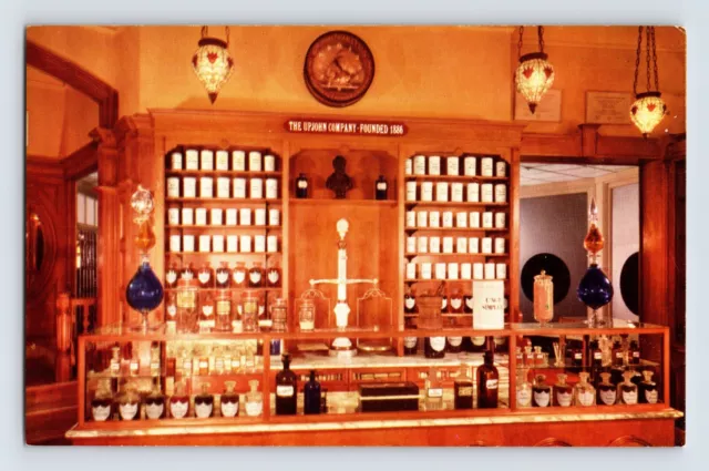 Postcard California Anaheim CA Disneyland Upjohn Pharmacy 1960s Unposted
