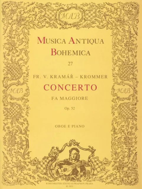 Franz Vinzenz Krommer | Konzert F-Dur op.52 für Oboe und Klavier