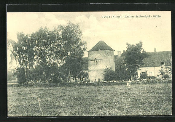 CPA Guipy, Château de Grandpré